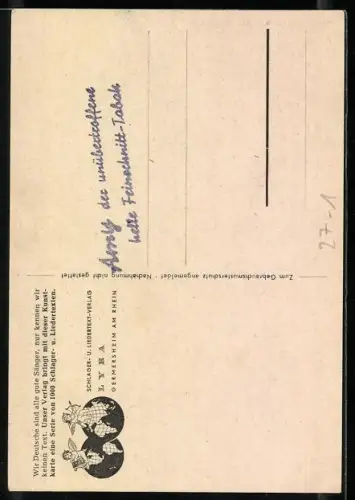 AK Lied Wenn der Hein in Rio ist (Samba)