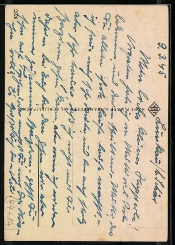 AK Kleines Mädchen beim Schaukeln