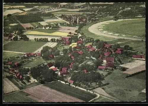 AK Hülsen, Teilansicht, Fliegeraufnahme