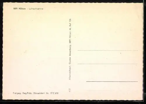 AK Hülsen, Teilansicht, Fliegeraufnahme
