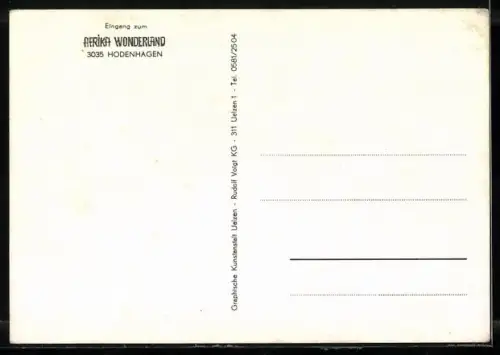 AK Hodenhagen, Afrika Wonderland, Eingang