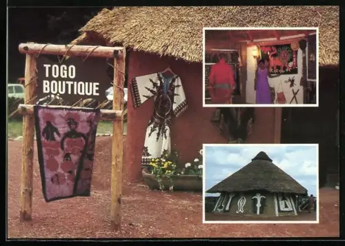 AK Hodenhagen, Afrika Wonderland, Boutique im Afrika-Dorf, Innenansicht
