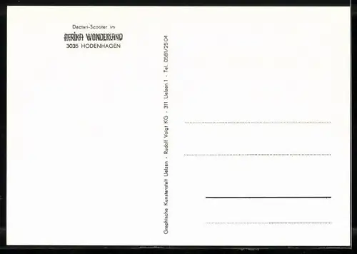 AK Hodenhagen, Afrika Wonderland, Dectari-Scooter