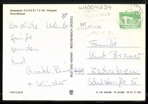 AK Ückeritz /Kr. Wolgast, Ostseebad, Cafe Strandklause