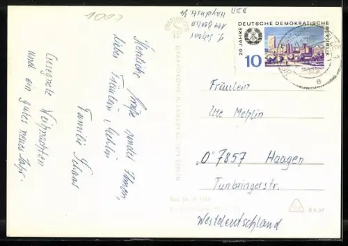 AK Berlin-Biesdorf, Kulturhaus, Studentenwohnheim, Postamt