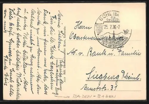 AK Baden-Baden, Kloster Lichtenthal, Sprechzimmer