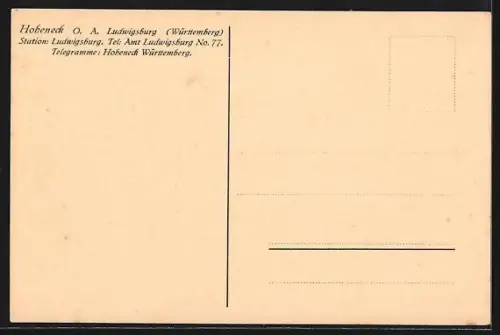 AK Hoheneck / Ludwigsburg, Die Hardt