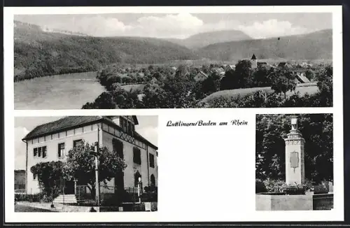 AK Luttlingen /Baden, Denkmal, Gebäudeansicht, Totalansicht