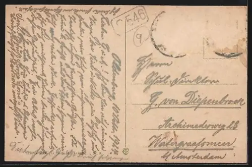 AK Oldenburg i. Gr., Siegessäule, Friedenskirche