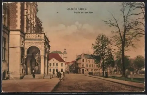 AK Oldenburg i. Gr., Partie an der Post