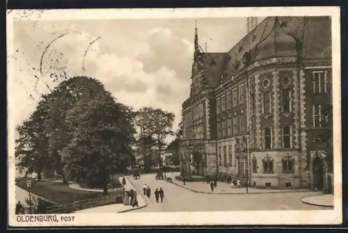 AK Oldenburg / O., Blick zur Post