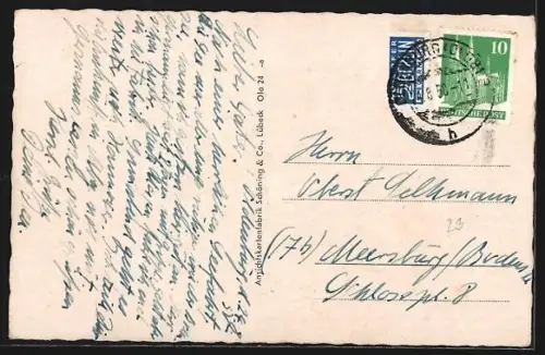 AK Oldenburg i. O., Gedenkhalle an der Ofenerstrasse