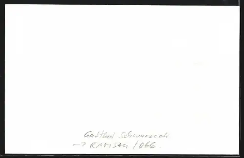 Foto-AK Ramsau /Obb., Gasthof Schwarzeck