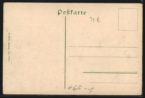 AK Remscheid, Neuer Bahnhof mit Strassenpartie