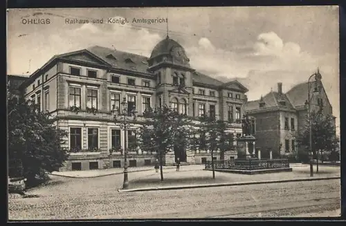 AK Ohligs, Rathaus und Königliches Amtsgericht