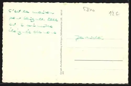 AK Hagen-Haspe, Stadtbad mit Strassenpartie