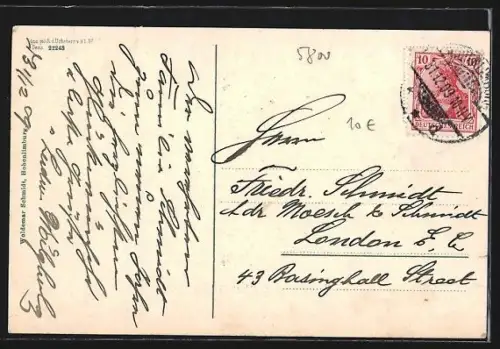 AK Hohenlimburg, Winteransicht mit Schloss u. Bentheimer Hof