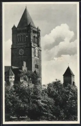 AK Posen /Wartheland, Blick zum Schloss