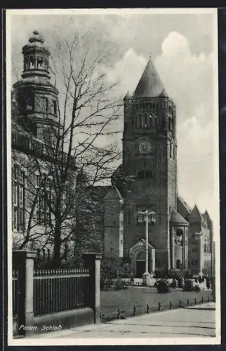 AK Posen / Poznan, Partie am Schloss