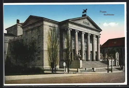 AK Posen / Poznan, Partie am Stadttheater