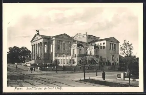AK Posen, Ansicht vom Stadttheater