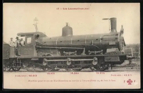 AK Machine Série 10 pour trains de Marchandises en service à Troyes, französische Eisenbahn