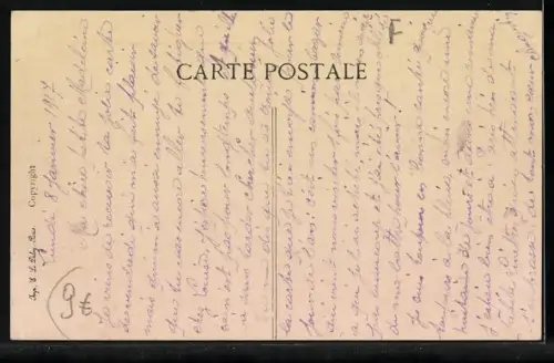 AK Fecht Valley /Alsace, Motor-car damaged by shell in Fecht Valley, Auto