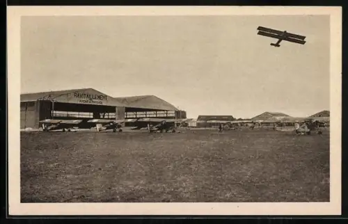 AK Mourmelon-Bouy, Camp de Mourmelon-Bouy, Aviation Militaire, Flughafen