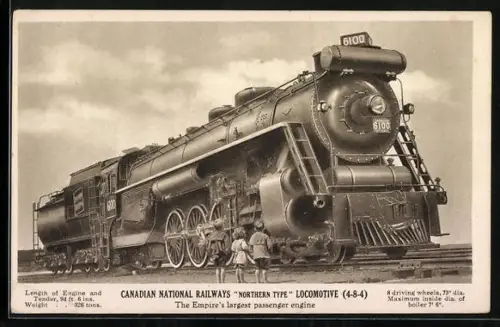 AK Canadian National Railways Northern Type Locomotive, Eisenbahn