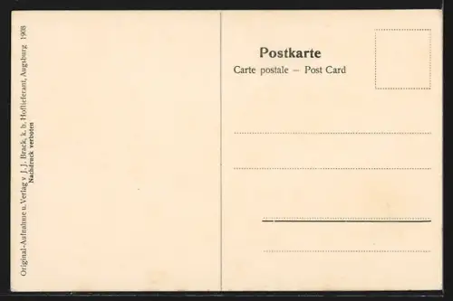 AK Augsburg, Blick vom Moritzturm