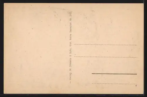 AK Kiel, Alter Markt mit den persianischen Häusern und Strassenbahn
