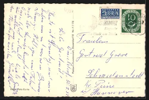 AK Düsseldorf, An der Rheinhalle, Strassenbahn