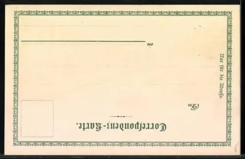 Lithographie Karlsbad, Etablissement Heiling