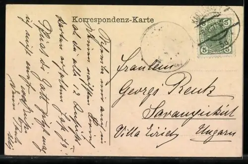 AK Karlsbad, Partie in der Mühlbrunnenstrasse