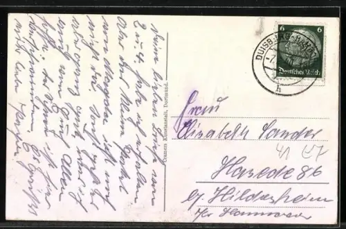 AK Hamborn / Duisburg, Bahnhof, Rathaus, Rheinpartie