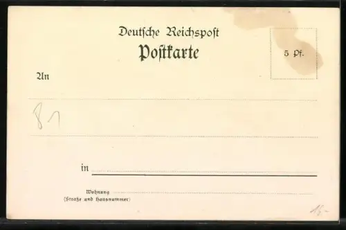 Lithographie Klösterle / Rippoldsau, Ortsansicht im Tal