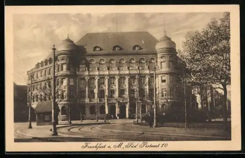 AK Frankfurt-Sachsenhausen, Südpostamt 10, Diesterwegplatz
