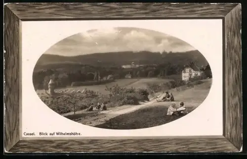 Präge-AK Cassel, Blick auf Wilhelmshöhe