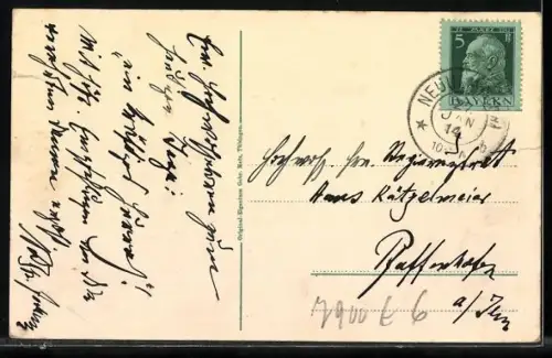 AK Ulm / Donau, Partie in der Marienstrasse