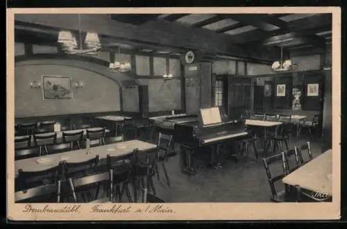 AK Frankfurt a. Main, Gasthaus Dombraustübl, Inh. Willi Steinmann