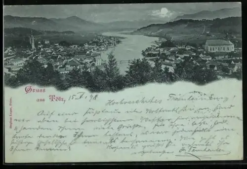 Mondschein-AK Bad Tölz, Gesamtansicht