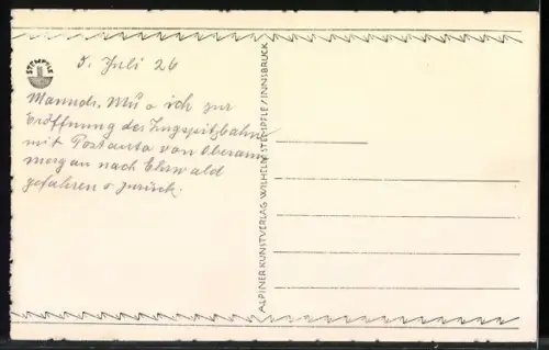 AK Ehrwald, Teilansicht mit Bergen