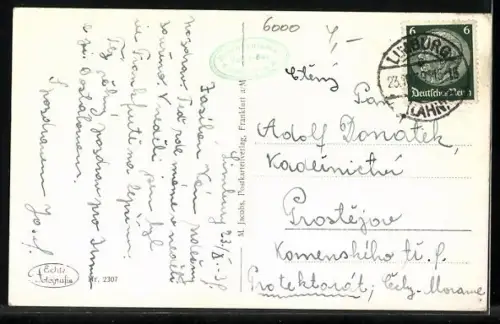 AK Frankfurt a. M., Hindenburgplatz mit Hohenzollernstrasse