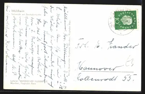 AK Mühlheim / Donau, Teilansicht mit Stadtpfarrkirche