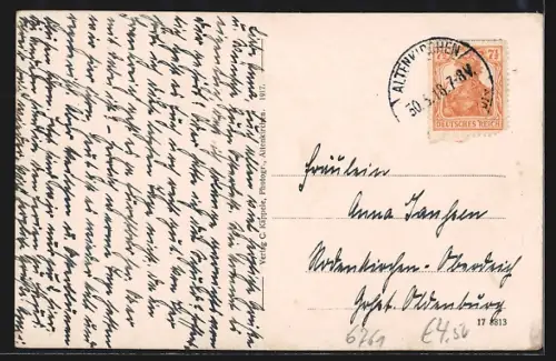 AK Marienthal / Westerwald, Ortspartie mit Kloster