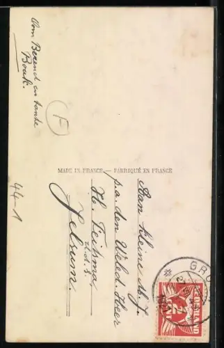 AK Zwei Kinder neben einem Spielzeug-Kamel auf Rollen