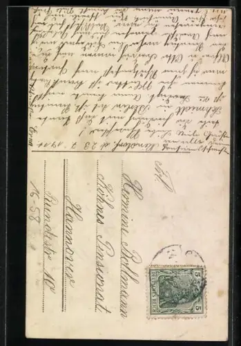 Foto-AK R & K Nr. 4897/5: Mann denkt an seine Hochzeit zurück