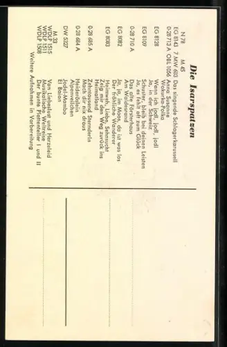 AK Musiker Die Isarspatzen mit Musikintrumenten, Autograph