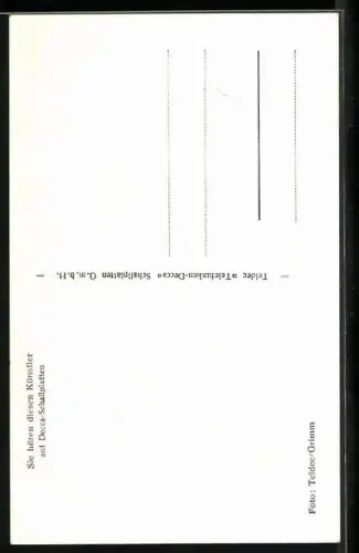 AK Musiker Vicco Torriani mit Gitarre, Autograph