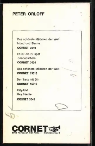 AK Musiker Peter Orloff in die Kamera blickend, Autograph